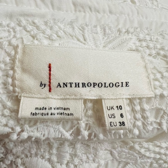 Anthropologie Charleston Lace Mini Dress Size 6 with Lining 100% Polyester - Picture 11 of 12